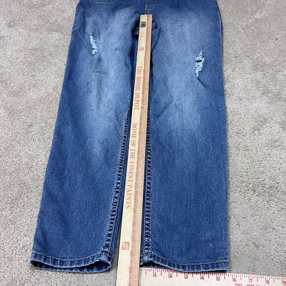 Lane Bryant Jeans Skinny Blue Distressed Pockets Women's Size 16 - Picture 3 of 12